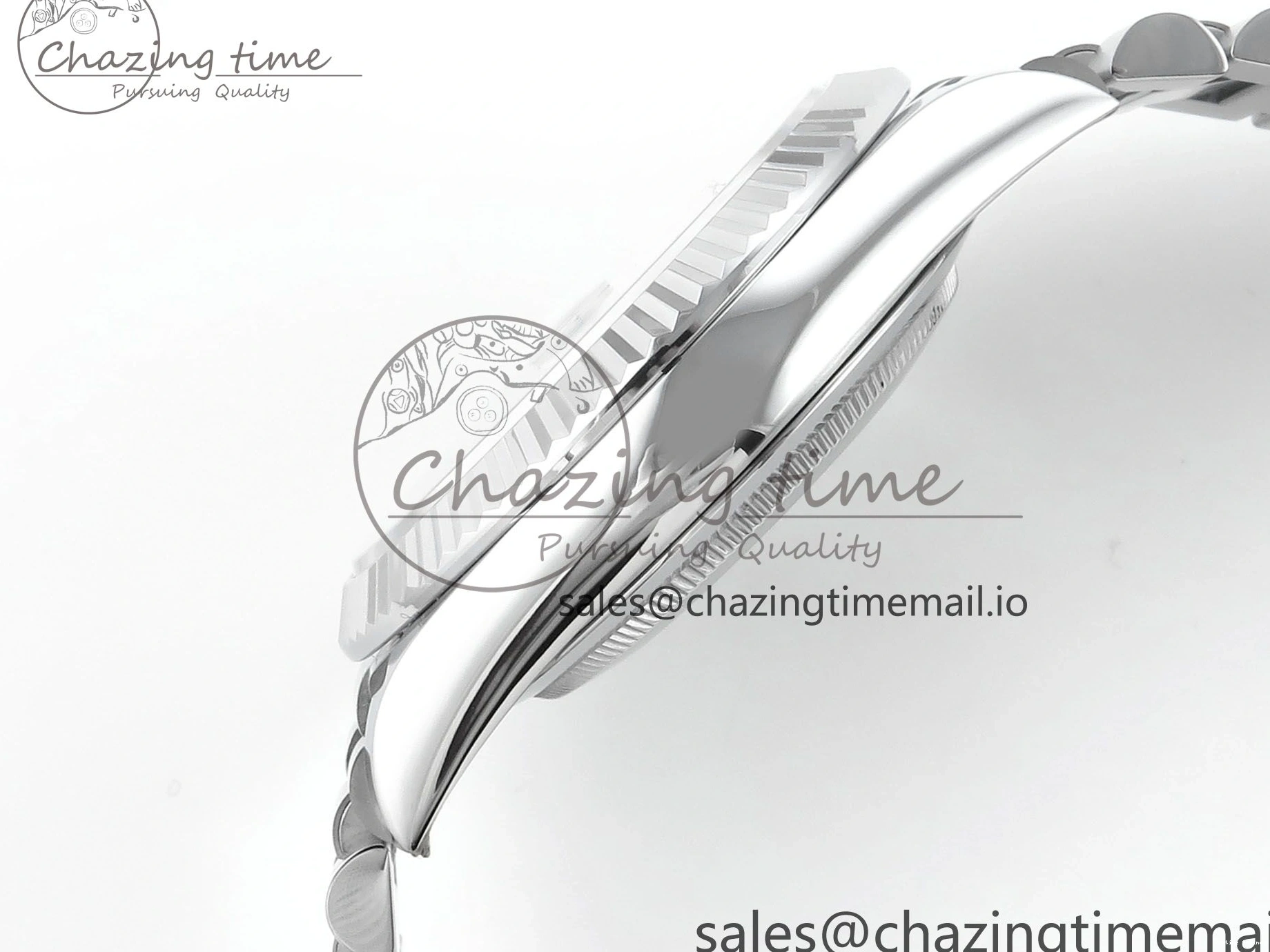 0123 OnTrend Day Date 40 SS 228239 Noob 1:1 Best Edition Black Crystal Dial on President Bracelet A2836 (Gain Weight) 807